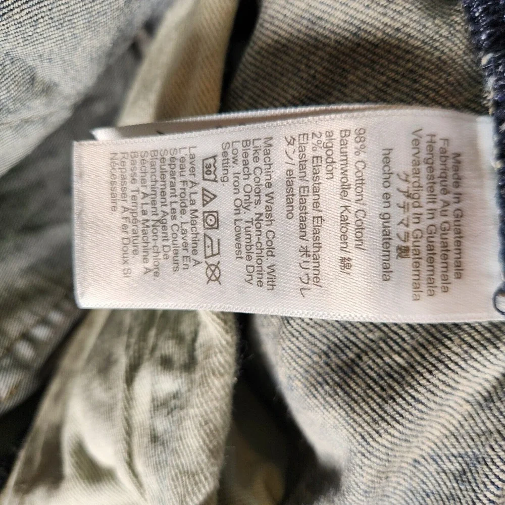 J. Crew Jeans Men's 31X32 (Tag 30X32) Blue Flex Straight Leg Dark Wash Style 484